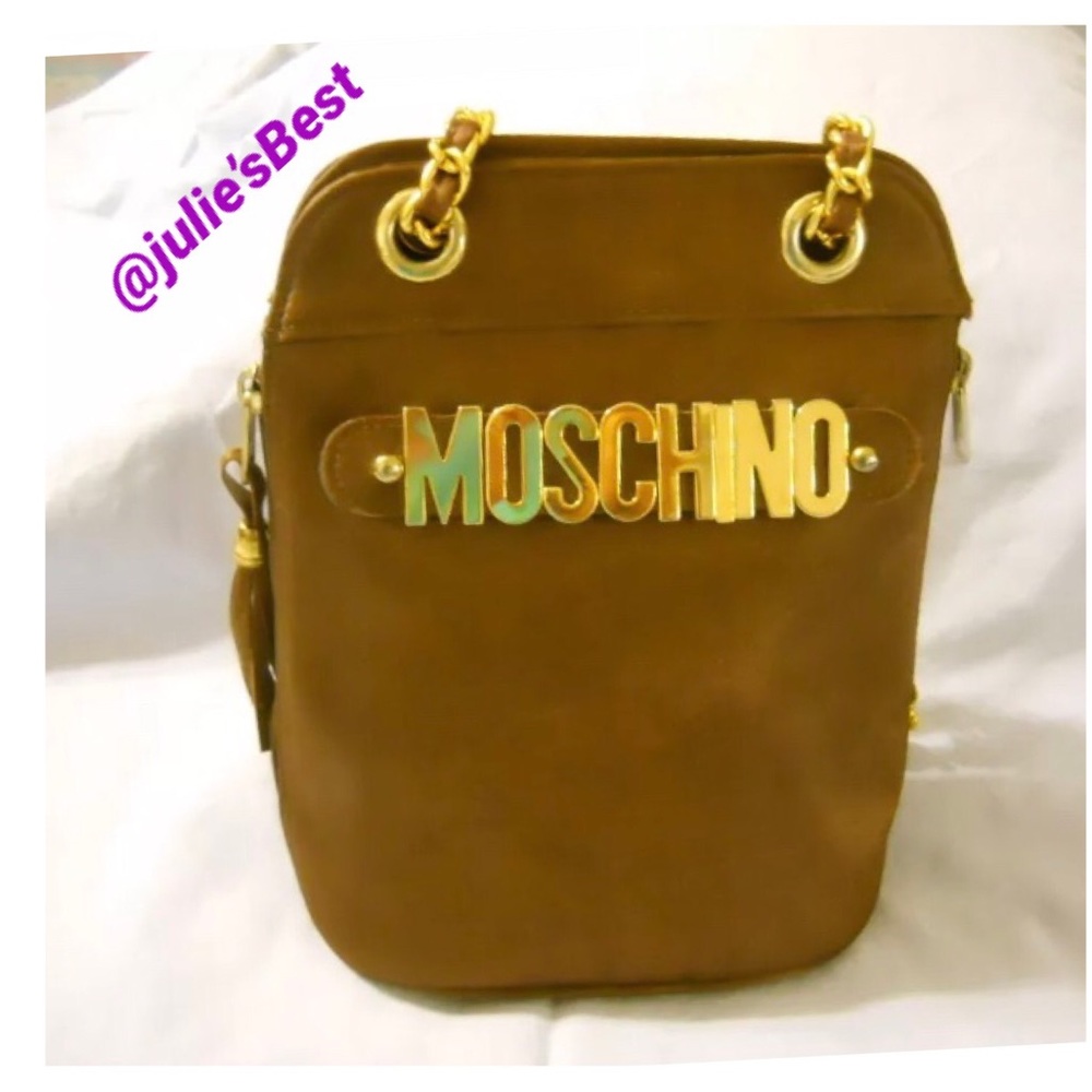 Pre-Owned Satin MOSCHINO Bag/Purse